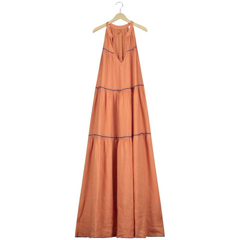 Lino Combi Long Dress