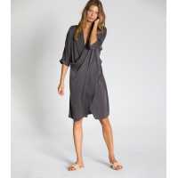 DRAPPED SILK KAFTAN TCN