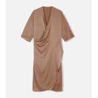 DRAPPED SILK KAFTAN TCN