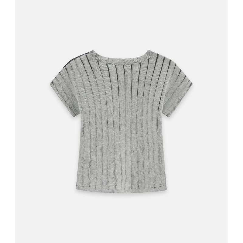 JERSEY MANGA CORTA LUX NATA STRIPE