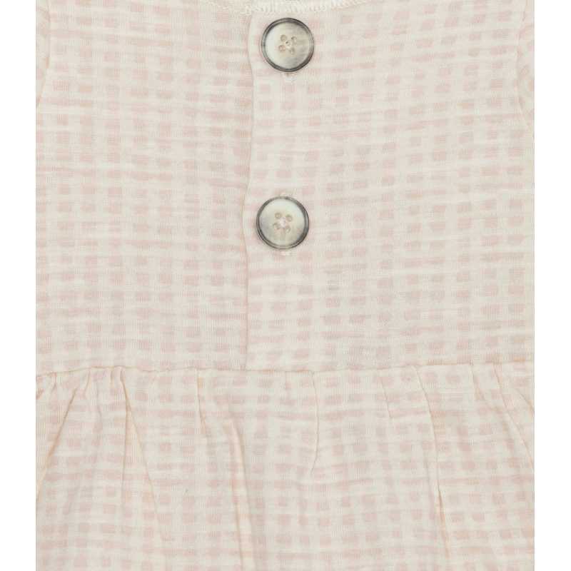 VESTIDO CON VOLANTE OLIVIA PETAL VICHY