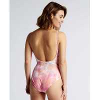 Mallot Nathalie con tintura tye dye color rosa