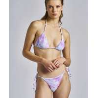 Bikini cortina con tintura tye dye color lavanda