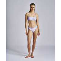 Bikini bandeau con tintura tye dye color lavanda