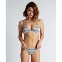 Bikini top con tirantes y braga culotte color vigore