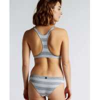 Bikini top con tirantes y braga culotte color vigore