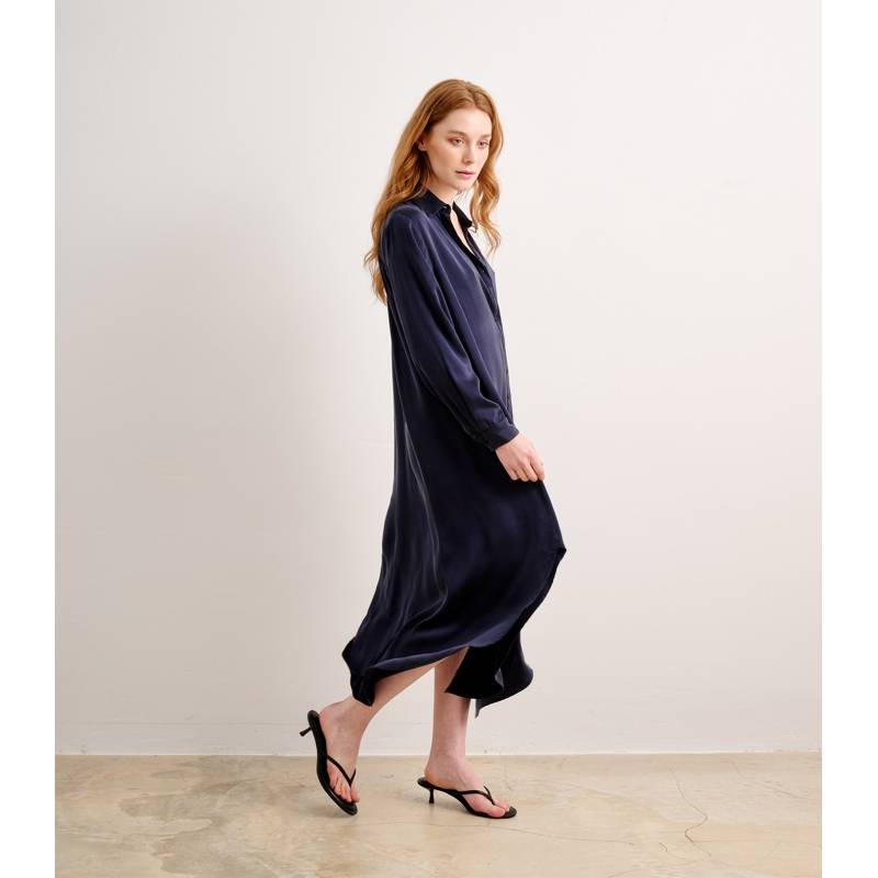 Seda Vestido Camisero