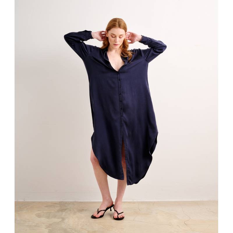 Seda Vestido Camisero