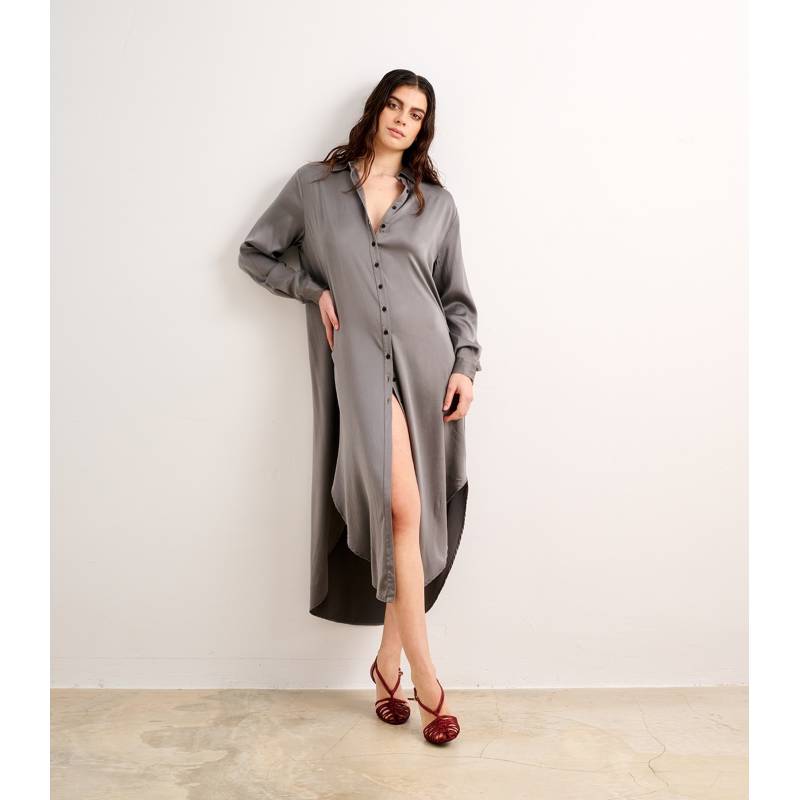 Seda Vestido Camisero