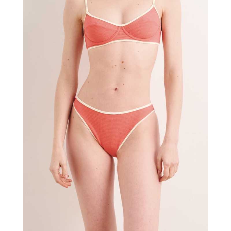 Bikini CARMELLE Top Bralette y Braguita Alta | TCN BCN