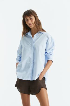 Blue Sabrina shirt