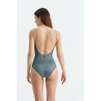 Maillot Compact Canalé Lurex