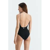 Maillot Compact Canalé Negro