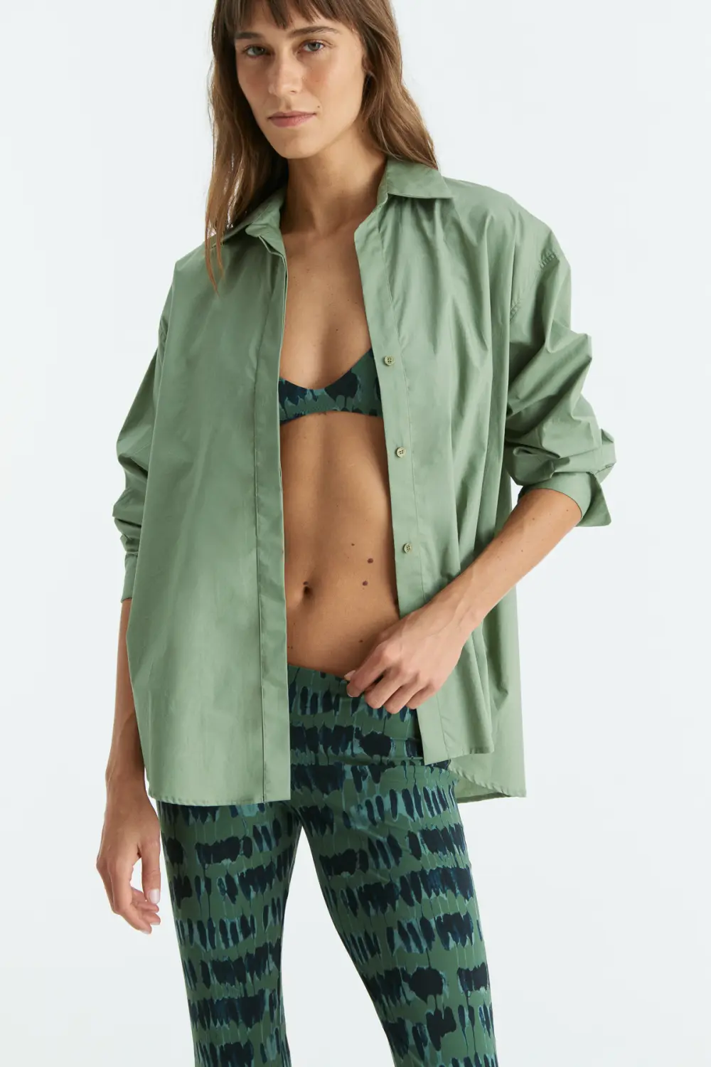 Green Sabrina shirt