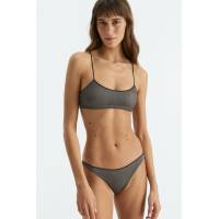 Bikini Compact Bandeau Canalé Lurex