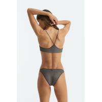 Bikini Compact Bandeau Canalé Lurex