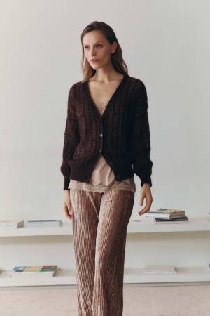 Choco  Cardigan Wool