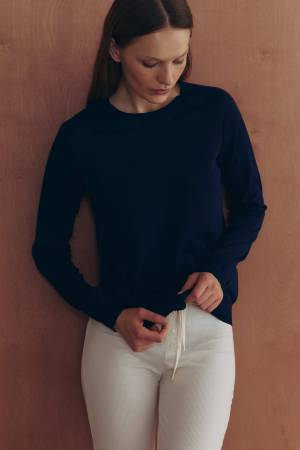 Blue Pullover Merino