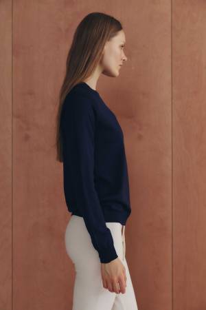 Blue Pullover Merino