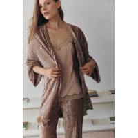 Pink Velvet Kimono