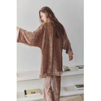 Pink Velvet Kimono