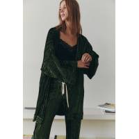 Green Velvet Kimono