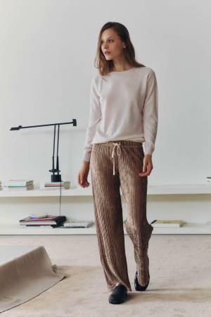 Pink Velvet Trousers