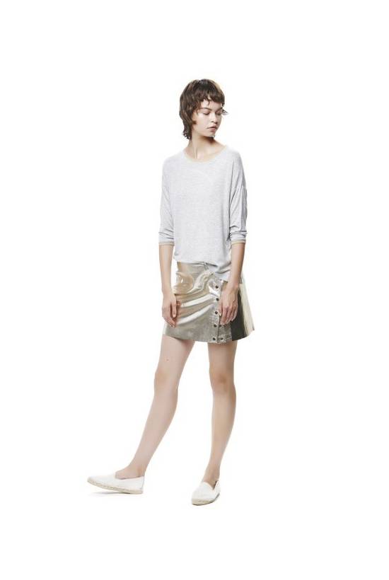 Ante Silver Skirt