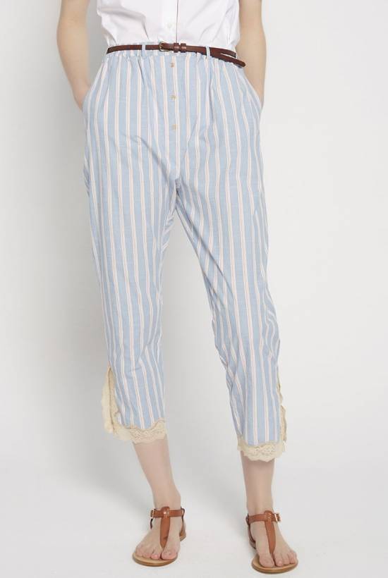 Red Striped Belted Trousers