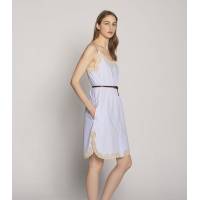 Blue Dress with Belt TCN