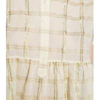 Gold Plaid Blouse TCN