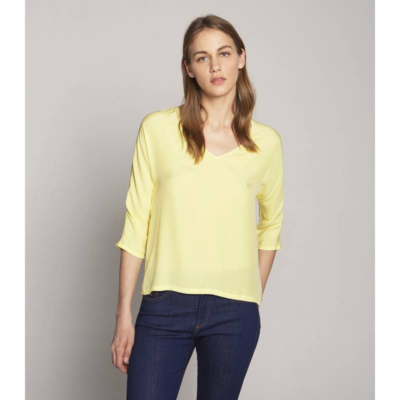 Silk V-neck Blouse