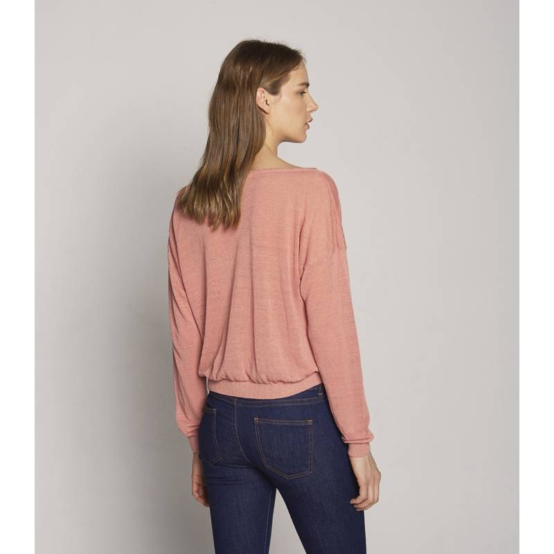 Tricot Linen Short Pullover