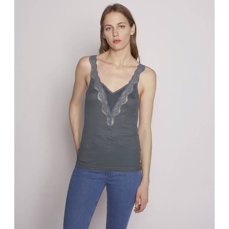 Silk Ribbed Top