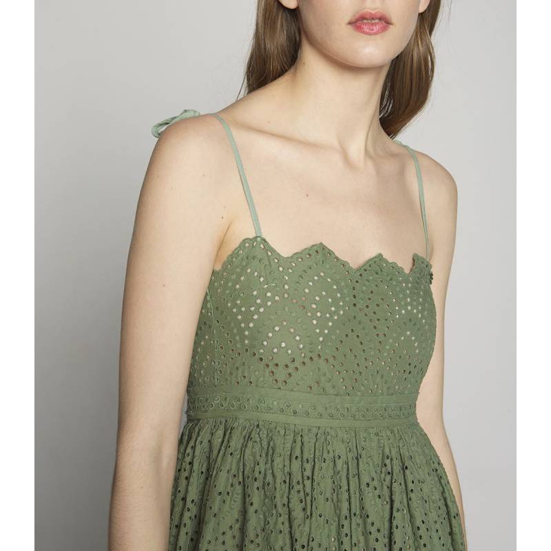 Embroidered Strap Dress TCN