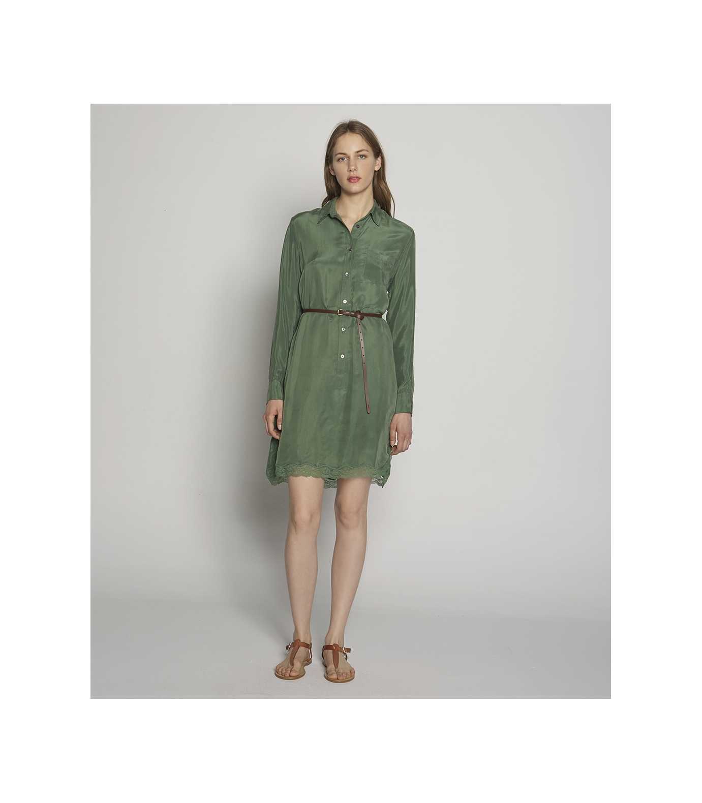 TCN Vestido Cinturón Cupro 