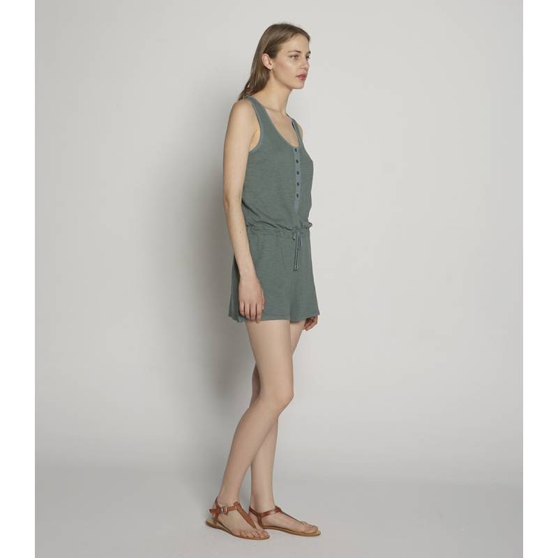 Slub Knit Short Jumpsuit TCN