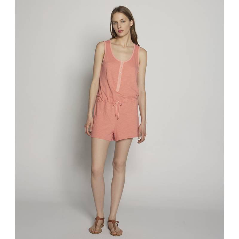 Slub Knit Short Jumpsuit