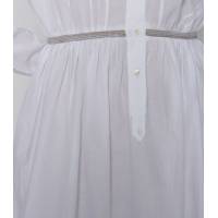 TCN Vestido Camisero Blanco Bordado 