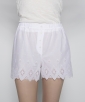 Embroidered White Shorts TCN