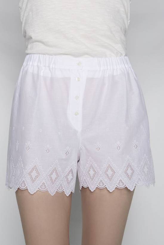 Embroidered White Shorts