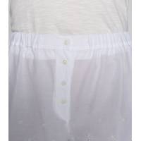 Embroidered White Shorts TCN