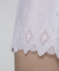 Embroidered White Shorts TCN