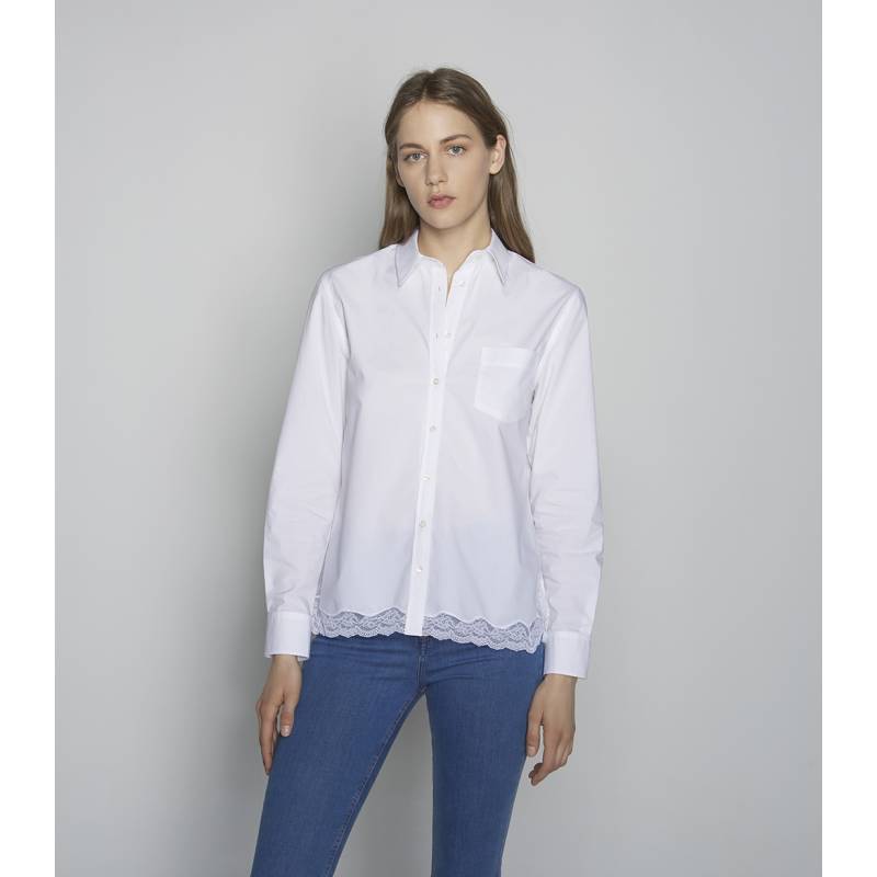 Camisa Popelin Puntilla