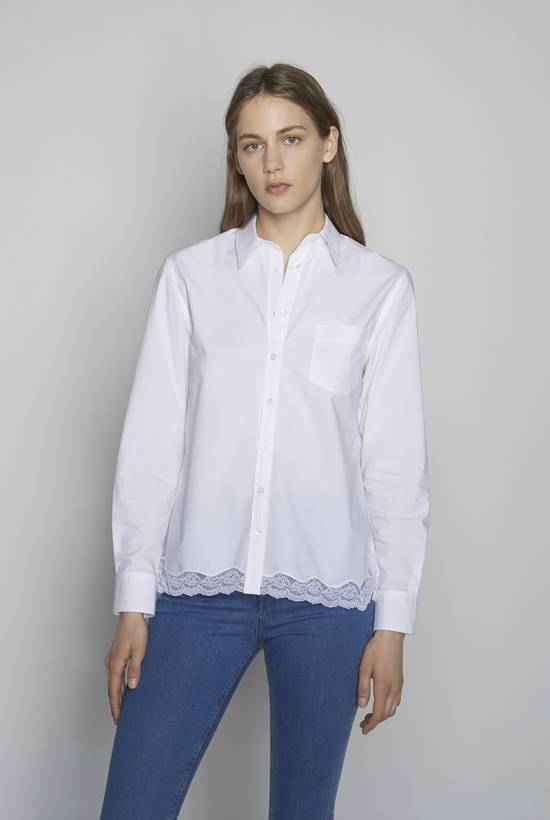 Lace Poplin Shirt