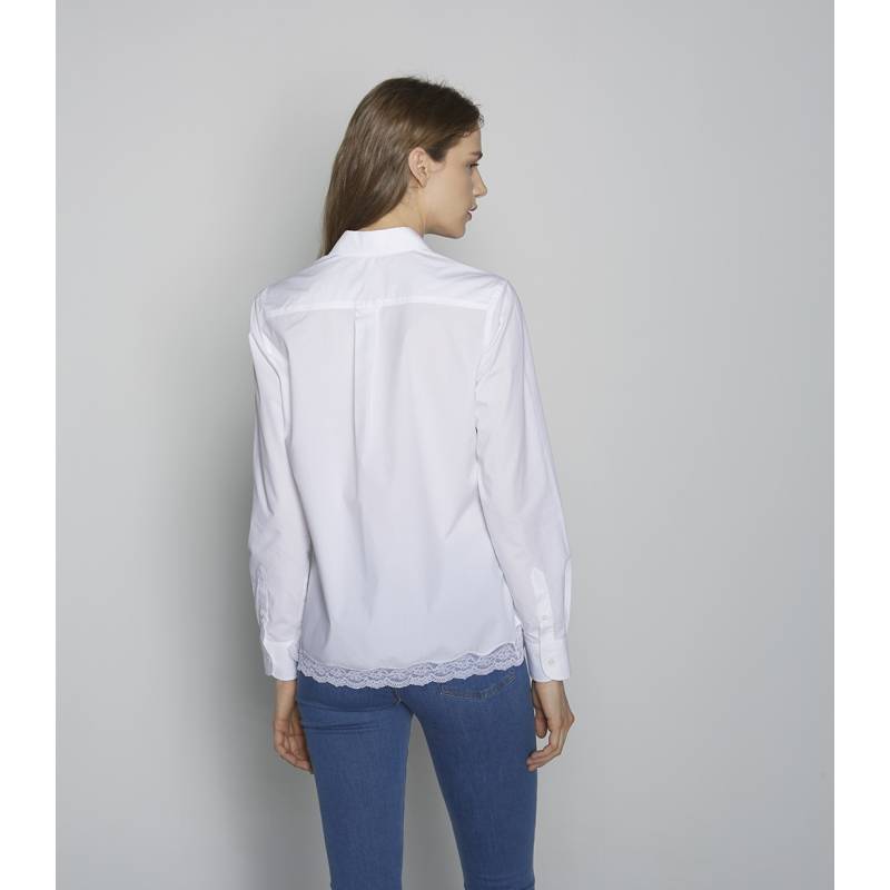 Camisa Popelin Puntilla