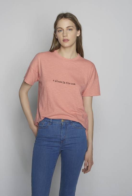 Slub Knit Printed T-shirt
