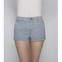 Striped Denim Shorts TCN