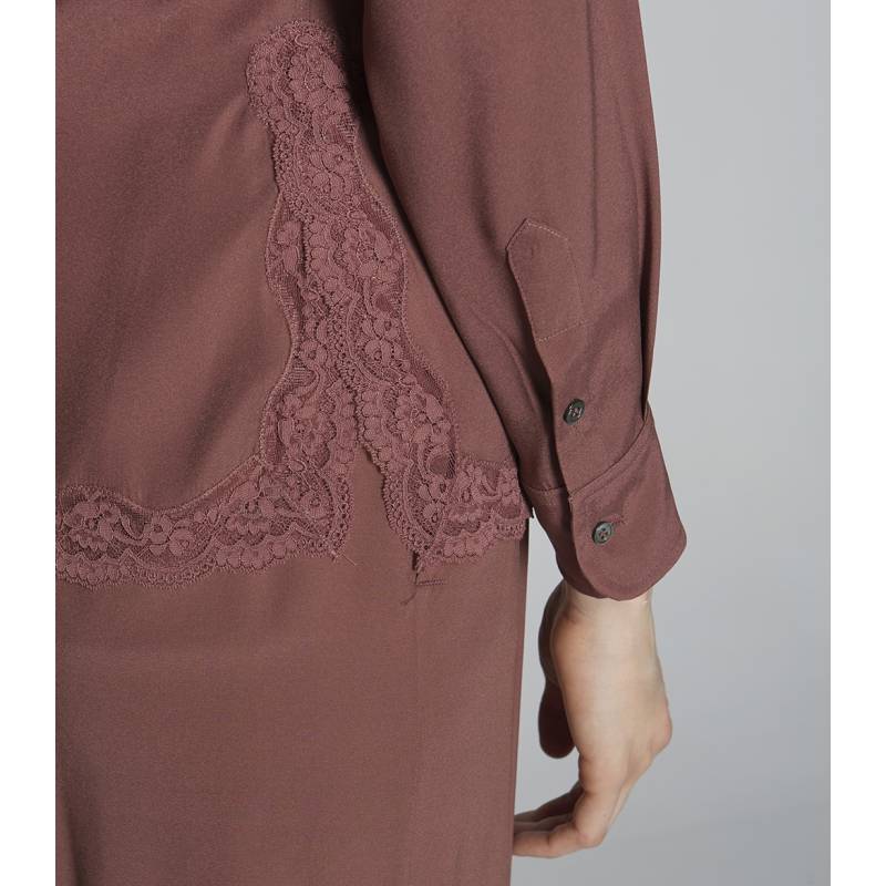 Camisa Puntilla Seda