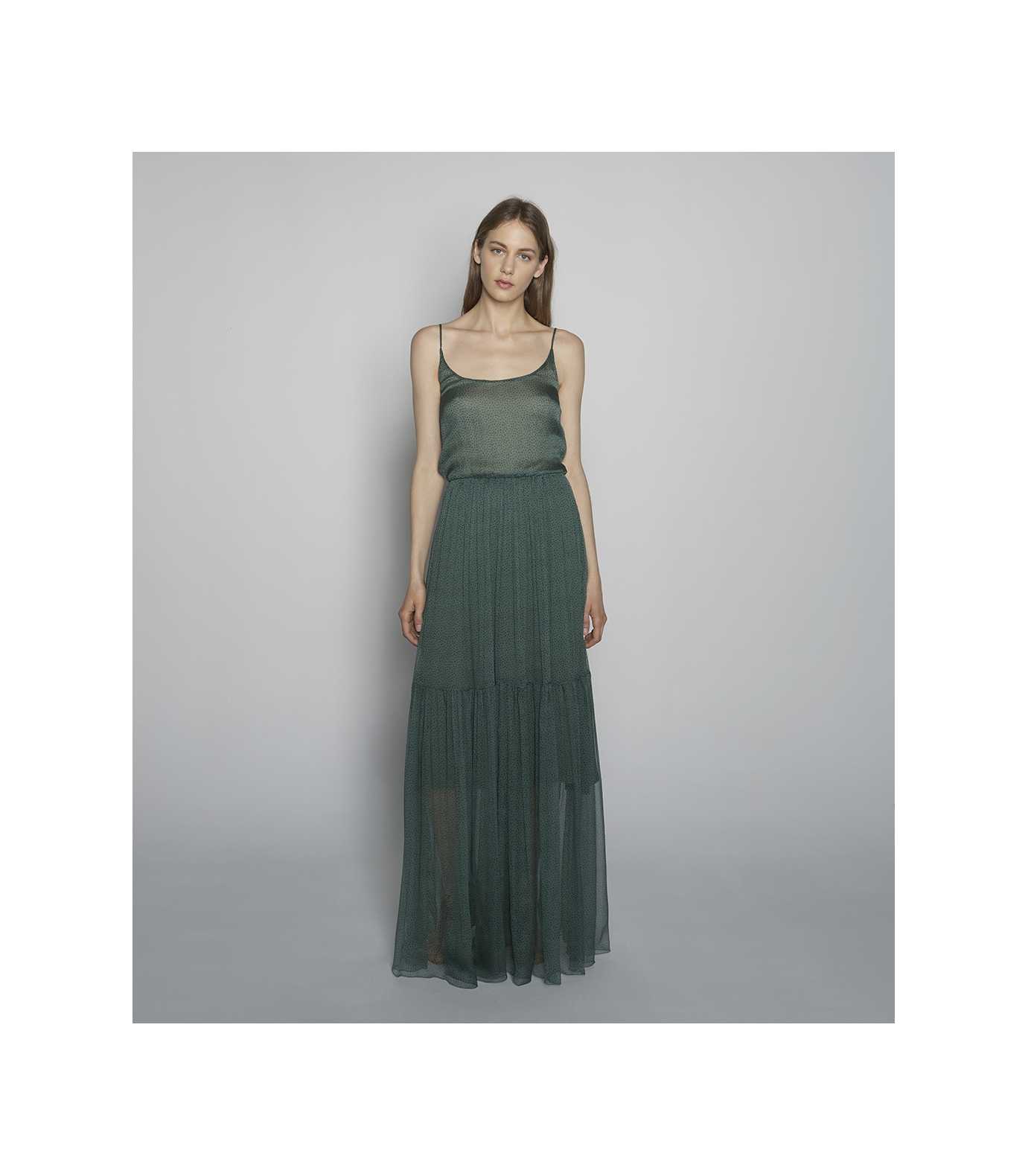 TCN Vestido Largo Print Topito 